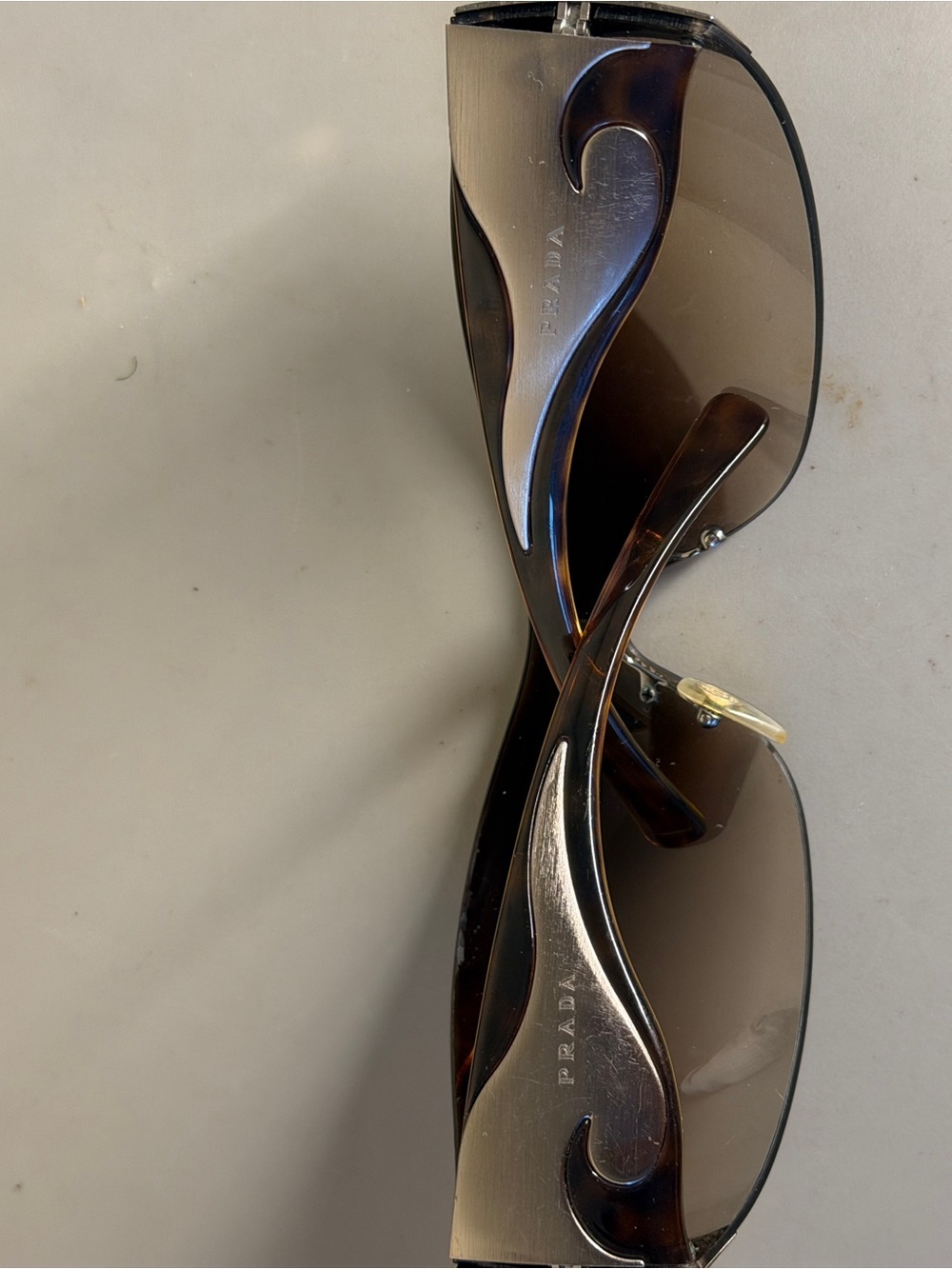 Prada Women’s Brown Gradient Shield Sunglasses MAKE OFFER